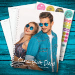 Our Big Day Custom Photo Wedding Planner<br><div class="desc">Wedding planner with your favourite photo on the front - personalized with your details in chic lettering. Planner includes monthly and weekly layouts,  12 months,  60 pages with laminated soft cover front and back covers.</div>