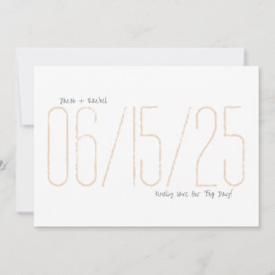 Our Big Day Save the Date card