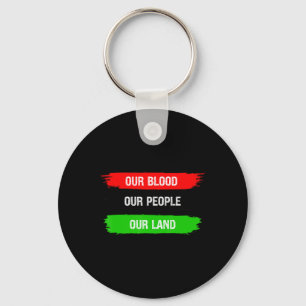 Our Blood Our People Our Land Unia Liberation Pan  Keychain