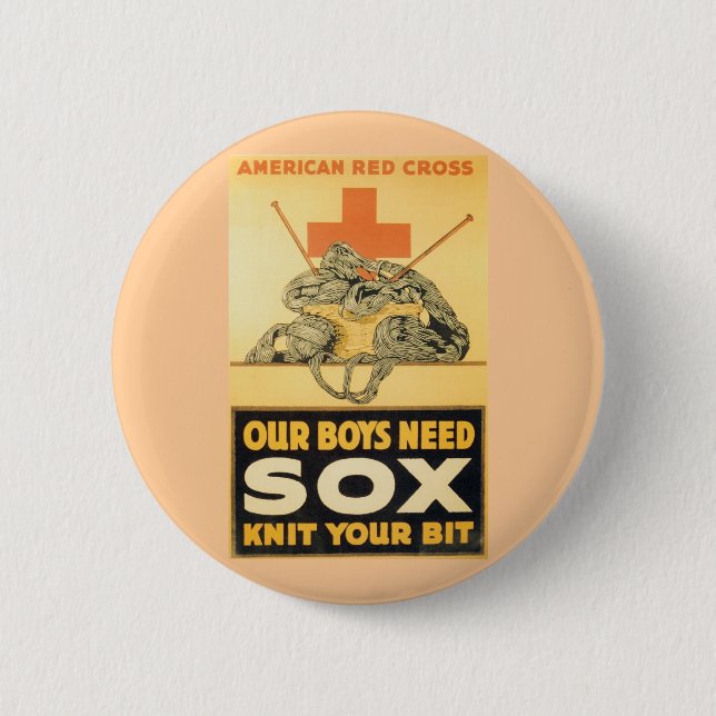 Our Boys Need Sox 2 Inch Round Button (Front)
