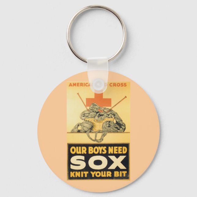 Our Boys Need Sox Keychain (Front)