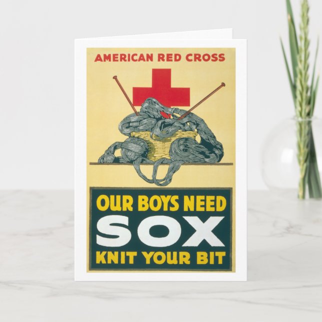 Our boys need sox - knit your bit card (Front)