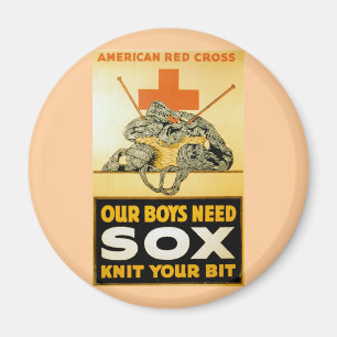 Our Boys Need Sox ~ Knit Your Bit Magnet