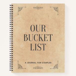 Our Bucket List A Journal For Couples Memory Book 