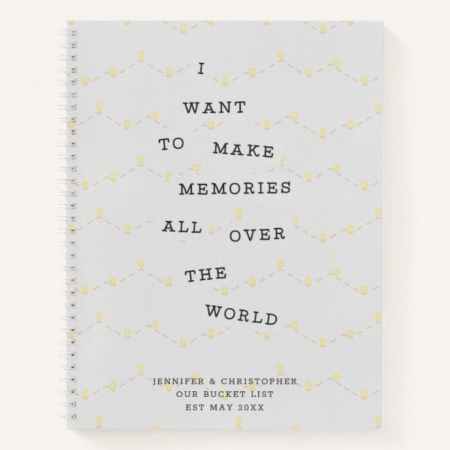 Our Bucket List Couples Keepsake Journal (Front)