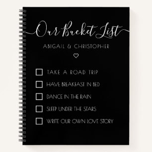 Our Bucket List Customized Keepsake Notebook