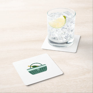 Our Central Park Love Story Napkins Square Paper Coaster