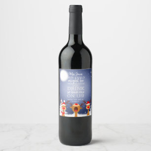 our child might be the reason you drink wine label