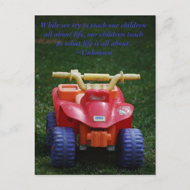 Our Children Teach Us Postcard (Front)