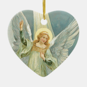Our Christmas Angel Ceramic Ornament