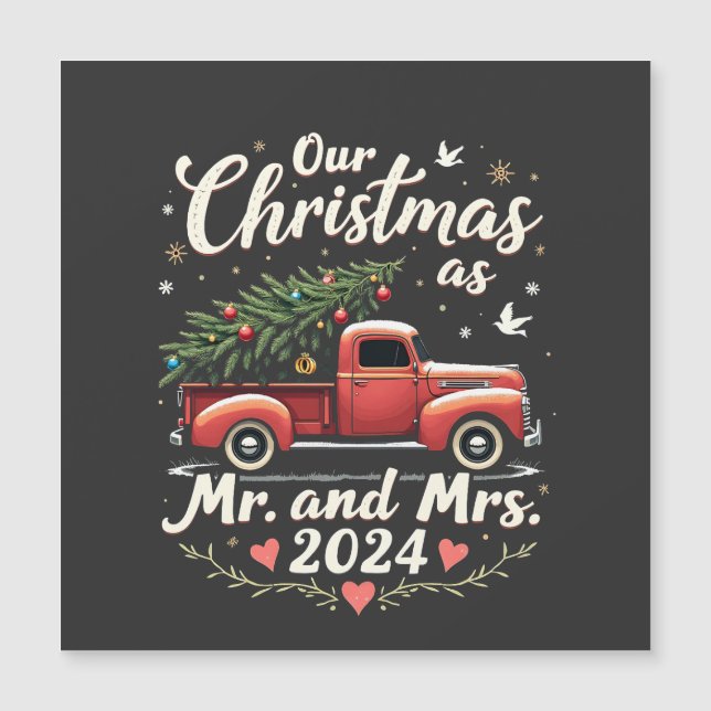 Our Christmas as Mr and Mrs 2024 Matching Couples (Front)