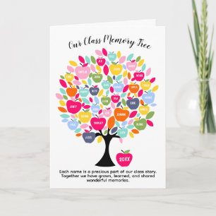 Our Class Memory Tree School Leavers Apple Tree Card