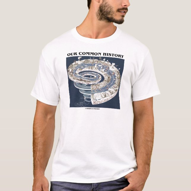 Our Common History Earth History Timeline Spiral T-Shirt (Front)