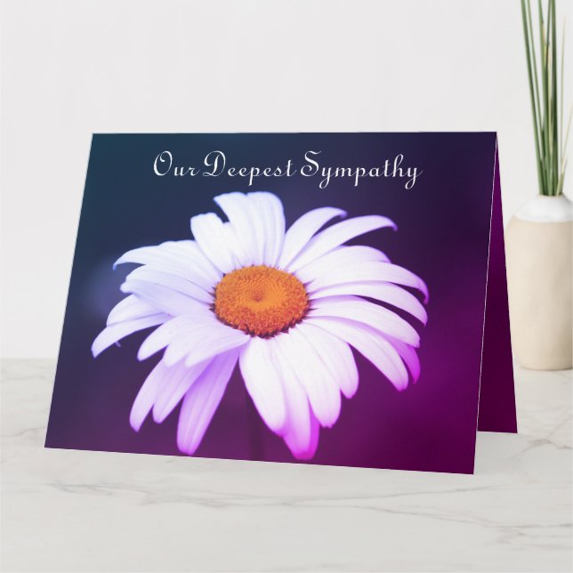Our Condolences Thinking Of You Card (Front)