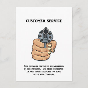 our-customer-service-is-unparalleled postcard