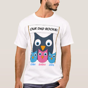 "Our Dad rocks!" - Customizable Father's day T-Shirt
