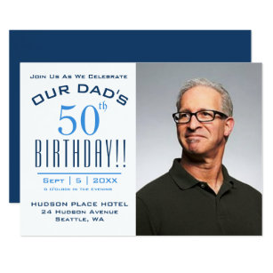 50th birthday invitation for dad