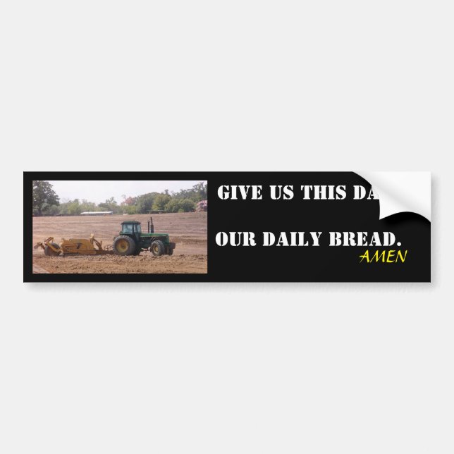Our daily bread tractor sticker (Front)