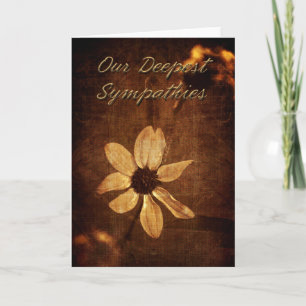 Our Deepest Sympathy - Daisy Card