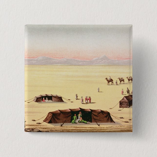 Our Desert Camp 2 Inch Square Button (Front)