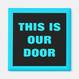 Our Door Generic Stateroom Door Marker Blue Magnet
