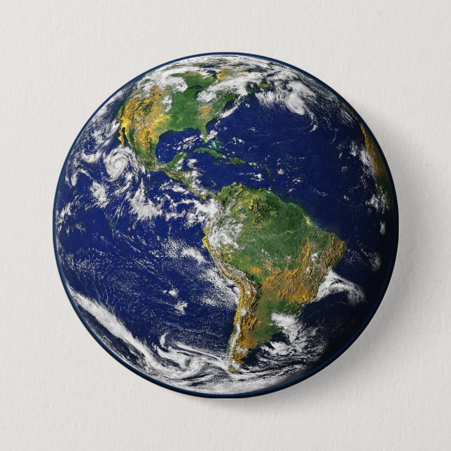 Our Earth 3 Inch Round Button (Front)