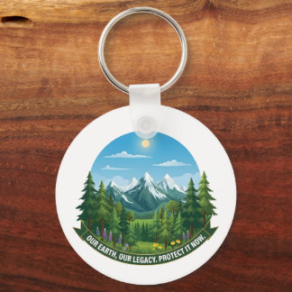 Our Earth & Legacy Nature Landscape Eco Awareness Keychain