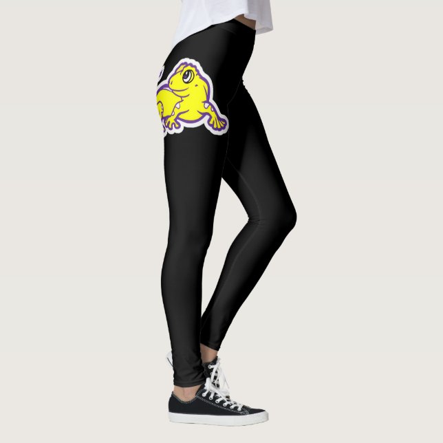 Our "Elvis" leggings in purple (Right)
