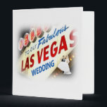 Our Fabulous Las Vegas Wedding Keepsake Album Binder<br><div class="desc">Our Fabulous Las Vegas Wedding Keepsake Album,  with bride & groom!</div>