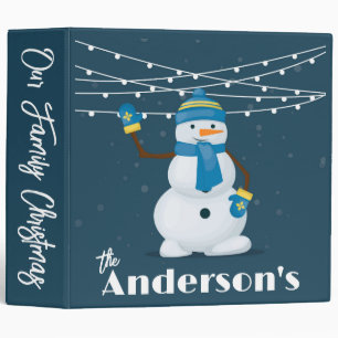Our Family Christmas Snowman  Binder