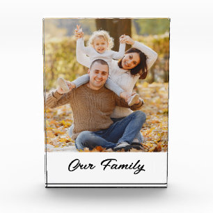 Our Family Photo Gift Idea For Birthday Christmas Block