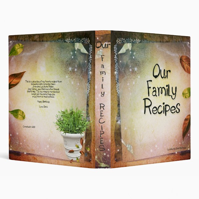 Our Family Recipes Binder (Background)