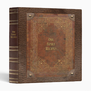 Our Family Recipes Old Book Binder