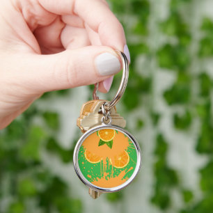 Our Family Roots Tree of Life Canvas Art Keychain
