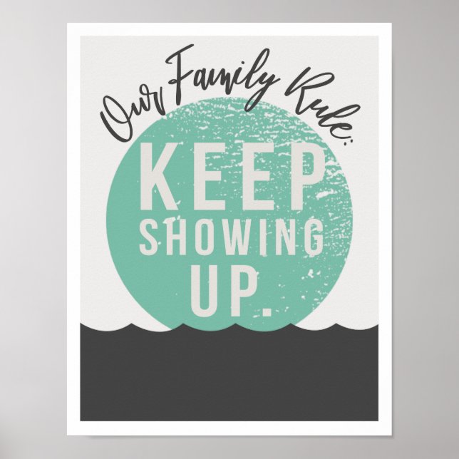 Our Family Rule 11"x14" Art Print II (Front)