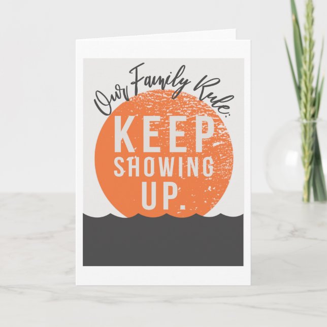 Our Family Rule 5"x7" Card (Front)