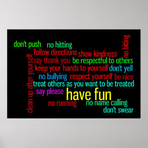 Our Family Rules Poster