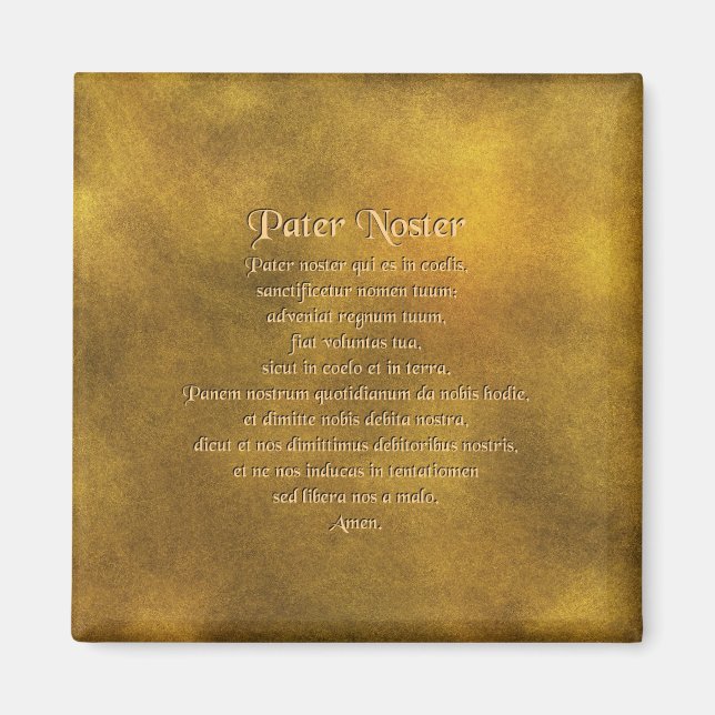 Our Father In Latin Magnet (Front)