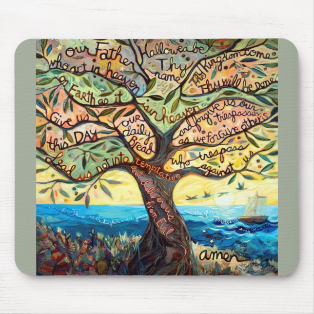 Our Father (Lord’s Prayer) Colourful Mousepad (Front)