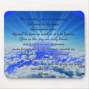 Our Father Prayer Mouse Pad