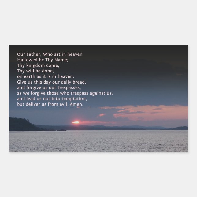 Our Father Prayer Sticker (Front)