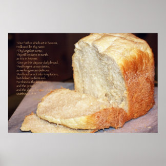 Our Father Scripture Poster, Version D Poster