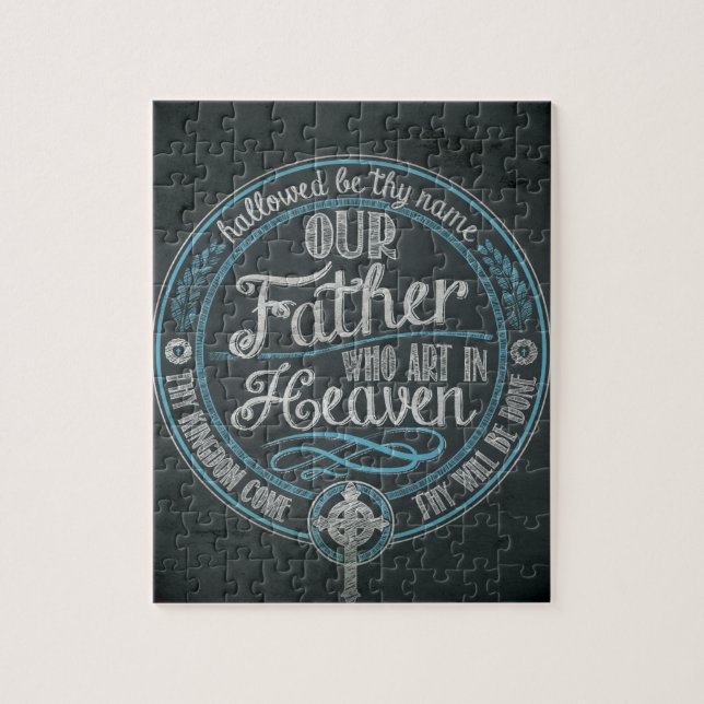 “Our Father Who Art In Heaven” Christian Gift God Jigsaw Puzzle (Vertical)
