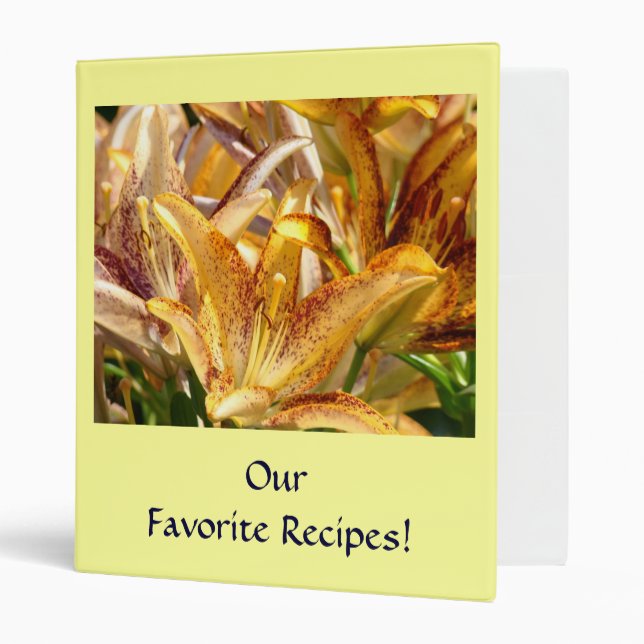 Our Favourite Recipes! binder album Recipe book (Front/Inside)