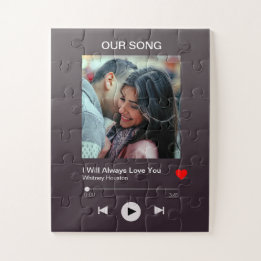 Our favourite Song – Custom Photo  Jigsaw Puzzle