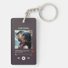 Our favourite Song – Custom Photo  Keychain