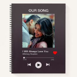 Our favourite Song – Custom Photo  Notebook