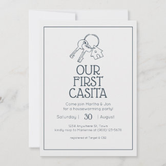 Our First Casita Housewarming Invitation