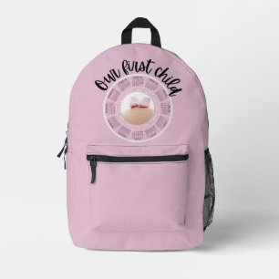 Our First Child Pink Backpack