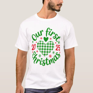 Our First Christmas 2025 Family Holiday T-Shirt